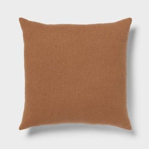 Open Box - Threshold - Euro Boucle Colorblock Decorative Pillow Light Bro Brown - Picture 1 of 4